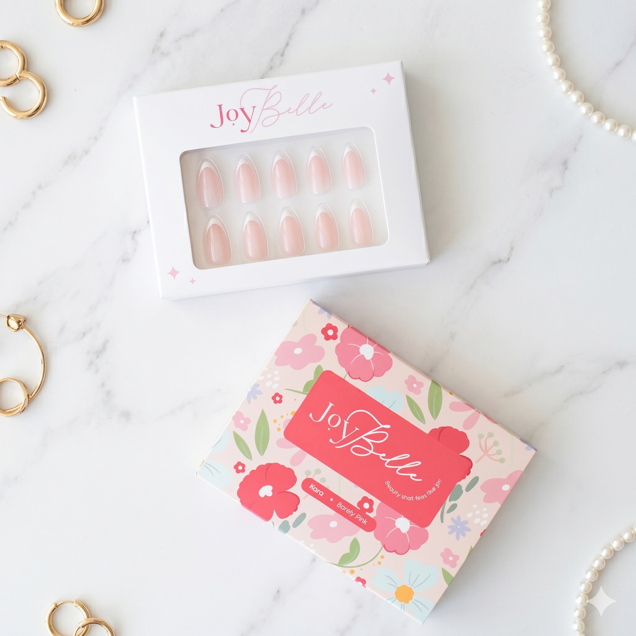 JOYBELLE | Ongles Kara (coffin moyen)