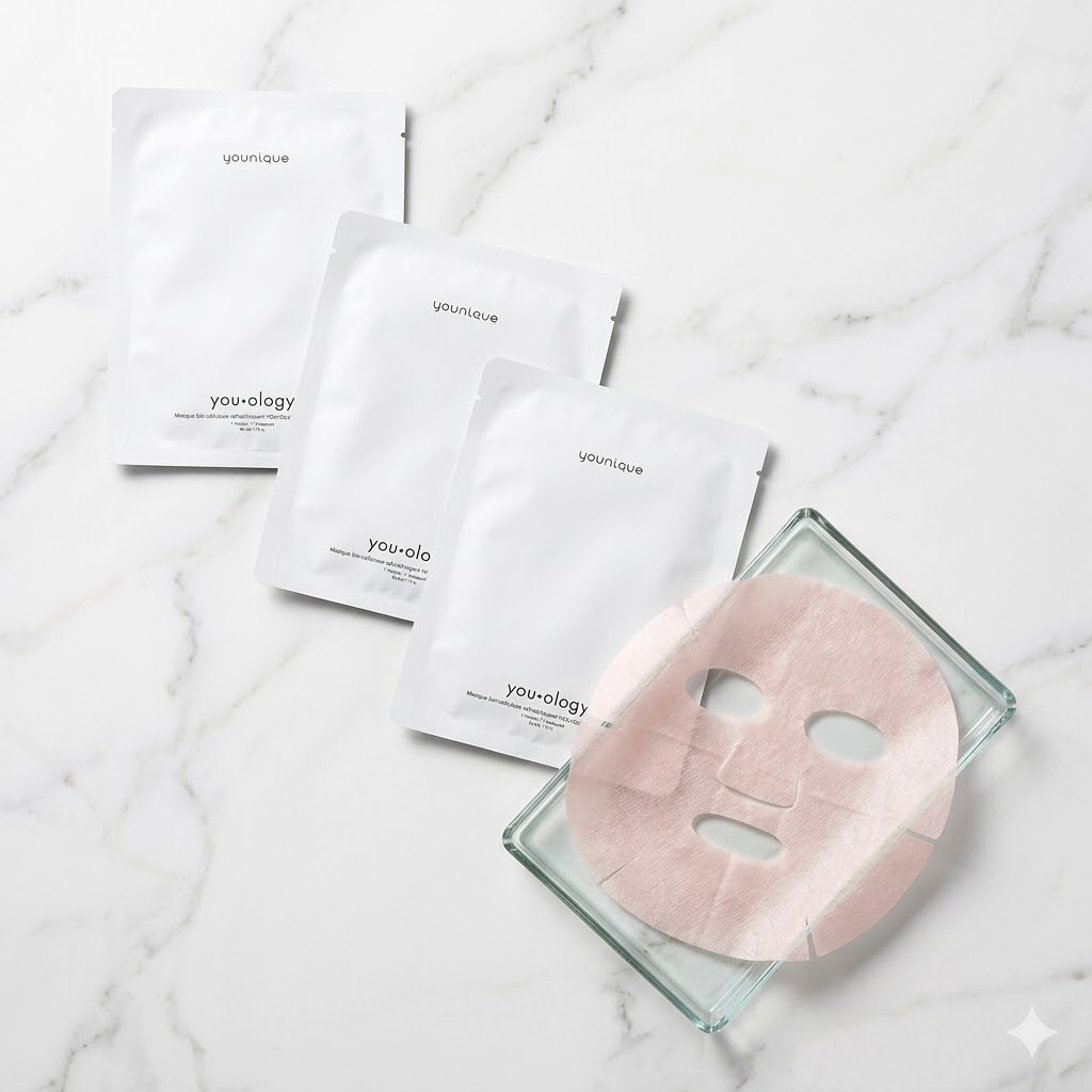 YOUNIQUE | Masque bio-cellulose rafraîchissant YOU•OLOGY - 4 masques